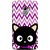 FUSON Designer Back Case Cover for Lenovo Vibe K4 Note :: Lenovo K4 Note A7010a48 :: Lenovo Vibe K4 Note A7010 (Cat Mau Pillu Blackcat Purple Waves Triangle )