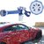 Ez Jet Water Cannon 8 In1 Turbo Water Spray Gun Jet Gun Water Pressure Spray Gun - Blue