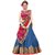 Blue Embrodiary Work Banglory Silk Bollywood Style Lehenga Choli With Blouse( blue roza)