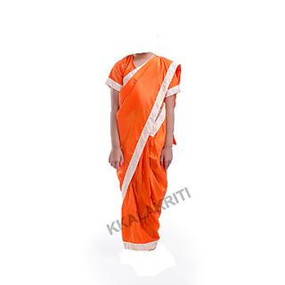 Meera Or Seeta Saree Orange Color For Girls
