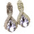 Evince MODE stylish Crystal clear grey drop Earrings for women  girls.