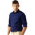 Van Galis Fashion wear Royal Blue Formal Shirt For Men