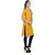 Meia Yellow Plain Cotton Stitched Kurti