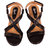 Lush Women's Heel Sandals Trendy Premium Design Party and Office Wear Girls Heels fashion Slippers (Black)