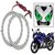 STAR SHINE  Angel Eyes Led Ring Light (Green Set of 2) For Honda Activa 125 Standard Scooty