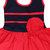 Flora's Self Design Cotton Frocks For Girls (with Wrist Band)
