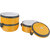 Amartej Oppo Star Series 3 Piece Container Insulated Stainless Steel Lunch Carrier With Handle - Yellow