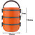 Amartej Oppo Star Series 3 Piece Container Insulated Stainless Steel Lunch Carrier With Handle - Orange