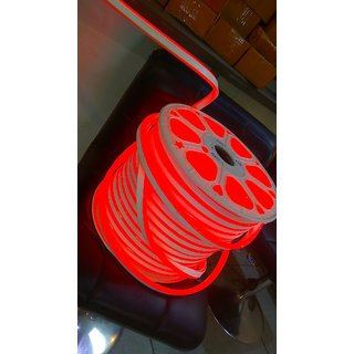 Snap Light 5 Meter LED Flexible Strip Light Neon Flex Tube Frosted Rope String Lamp For Decoration - Red