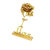 Valentines Day 24K Gold Rose 25 Cm With Love Stand And Velvet Gift Box