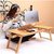 Care 4 &trade; Wooden Color Adjustable Laptop table/bed table/study table/ With drawer and mouse tray