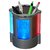 Care 4 &trade; Round Shape Pen Holder with Digital LCD Alarm Clock & Colour Changing Bubble LED Lights (Colours as per Availability)