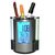 Care 4 &trade; Elegant Pen Holder with Digital LCD Alarm Clock & Colour Changing Bubble LED Lights &ndash; Displays Time + Date + Day + Month + Temperature + Countdown Timer (Round Multicolour)