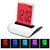 Care 4 &trade; 7 Colors Changing Table Clocks LCD Screen Push Alarm Clock Multi-Functional Large Display Desk Clock With Thermometer Calendar