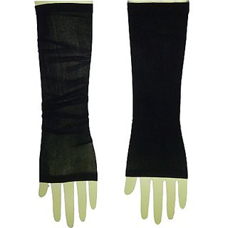 love4ride Black Plain Arm Sleeves For Bikers