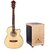 Kadence Frontier Series Natural Acoustic Guitar Combo with Pulse Cajon CL93