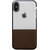 Stuffcool Demi Soft  PU Leather Back Case Cover for iPhone X - Coffee