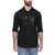 Campus Sutra Mens Casual Black Shirt