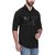 Campus Sutra Mens Casual Black Shirt