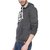 Campus Sutra Charcoal Mens Printed Hoodie
