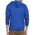Campus Sutra Royal Blue Mens Printed Hoodie