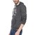Campus Sutra Charcoal Mens Printed Hoodie