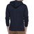 Campus Sutra Navy Blue Mens Printed Hoodie