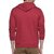 Campus Sutra Maroon Mens Printed Hoodie
