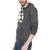 Campus Sutra Charcoal Mens Printed Hoodie
