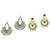 Aarsh Traditional Gold Alloy Jhumki Earrings For Women and girl