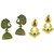 Aarsh Traditional Gold Alloy Jhumki Earrings For Women and girl