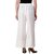 Riya Women Pure Cotton Full Chikan Work White PalazzoFree Size