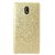Stuffcool Leather Hard Back Case Cover for Nokia 3 - Gold (Feather Light Weight Case)
