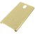 Stuffcool Leather Hard Back Case Cover for Nokia 3 - Gold (Feather Light Weight Case)