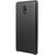 Stuffcool Leather Hard Back Case Cover for Nokia 3 - Black (Feather Light Weight Case)