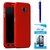 TBZ 360 Degree Protection Front & Back Case Cover Cover for Samsung Galaxy J7 Max with Stylus Pen and Tempered Screen Guard  -Red