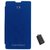 TBZ Flip Cover Case for YU Yuphoria YU5010 with Micro USB OTG Connector Adapter -Blue