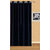 IDOLESHOP Polyester Light Pink, Black Plain Door Curtains(7 feet in Height, Pack of 2)