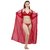 Grand Bear Red Satin Nighty, Wrap Gown, Bra And Panty (Pack of 4)