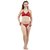 Grand Bear Red Satin Nighty, Wrap Gown, Bra And Panty (Pack of 4)