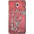 Snooky Printed Never Give Up Mobile Back Cover For Lenovo Vibe P1 - Red