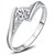 Mr  Mrs Love Forever Sterling Silver Cubic Zirconia Crystal Designer Edition Adjustable Engagement Couple Rings