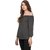 Amiable Casual 3/4th Sleeve Printed Women Black Top