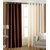 IDOLESHOP Polyester Brown, Beige Plain Long Door Curtains(9 feet in Height, Pack of 2)