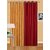 IDOLESHOP Polyester Gold, Maroon Plain Long Door Curtains(9 feet in Height, Pack of 2)