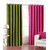 IDOLESHOP Polyester Green, Pink Plain Long Door Curtains(9 feet in Height, Pack of 2)