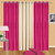 IDOLESHOP Polyester Pink, Beige Plain Door Curtains(7 feet in Height, Pack of 3)