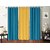 IDOLESHOP Polyester Blue, Yellow Plain Door Curtains(7 feet in Height, Pack of 3)