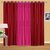 IDOLESHOP Polyester Red, Light Pink Plain Long Door Curtains(9 feet in Height, Pack of 3)