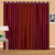 IDOLESHOP Polyester Maroon, Red Plain Door Curtains(7 feet in Height, Pack of 3)